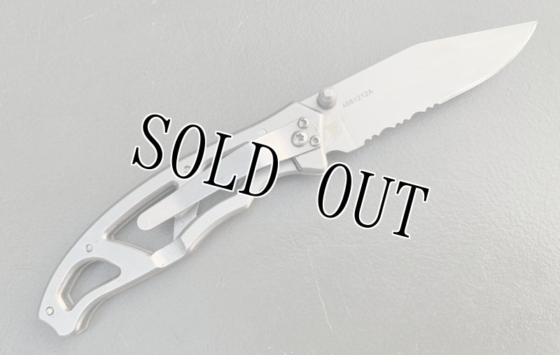 画像4: 米軍放出品 GERBER パラフレーム 1 ガーバー ナイフ ツール【ステンレス】スケルトンハンドル  (4)