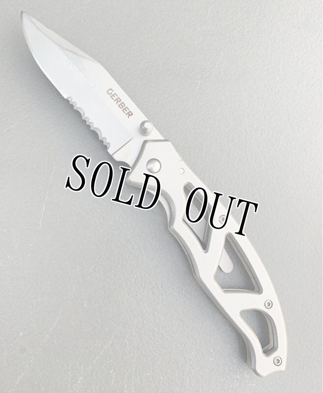 画像3: 米軍放出品 GERBER パラフレーム 1 ガーバー ナイフ ツール【ステンレス】スケルトンハンドル  (3)