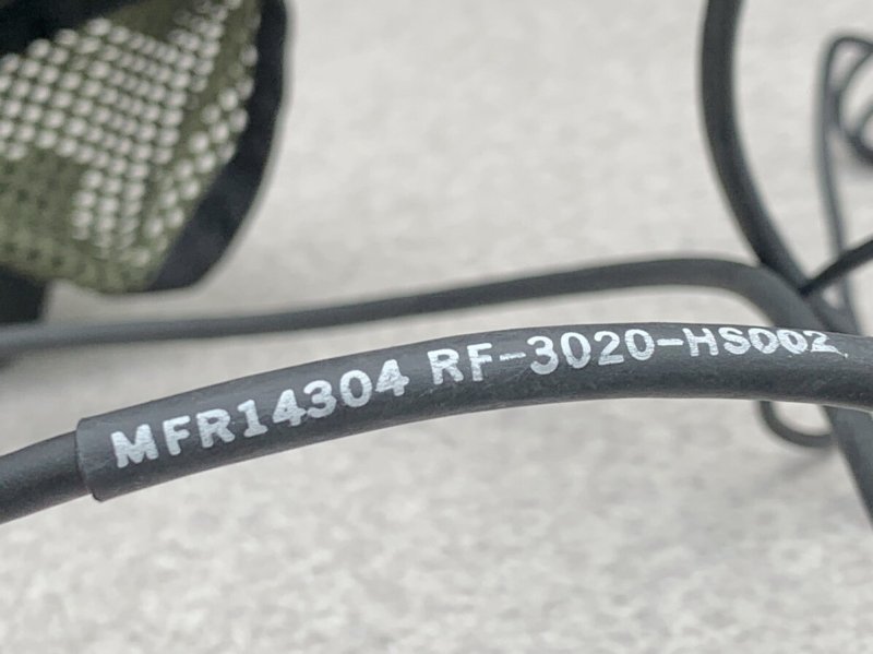 画像12: 米軍実物 HARRIS製 RF-3020-HS003 ヘッドセット 5ピン (AN/PRC-152マイク ラジオ) (12)