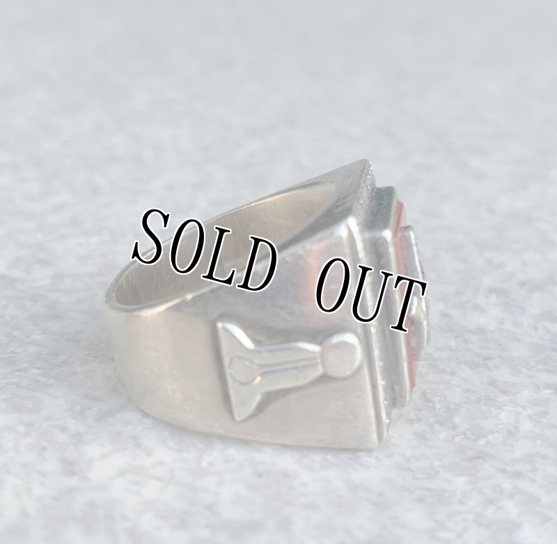 画像2: 米軍放出品 19号 フリーメイソン リング (2)