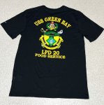 画像3: 米軍放出品　USS GREEN BAY　Tシャツ　LARGE (3)