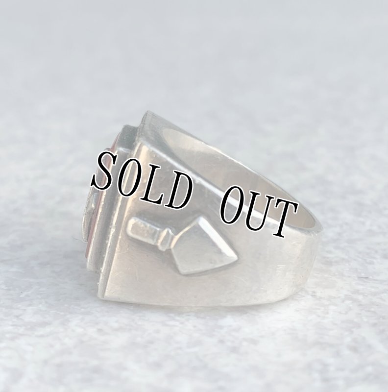 画像4: 米軍放出品 19号 フリーメイソン リング (4)