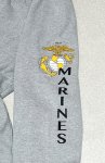 画像2: 米軍放出品 USMC　スウェットパンツ　 (2)