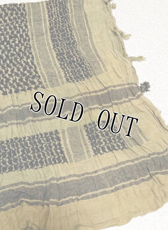 画像2: 米軍放出品  アフガンストール ターバン スカーフ OD (2)