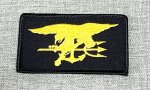 画像1: 米軍 NAVY SEALS 特殊部隊　ワッペン　BLK/YEL (1)