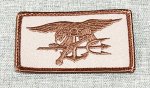 画像1: 米軍 NAVY SEALS 特殊部隊　ワッペン　TAN (1)