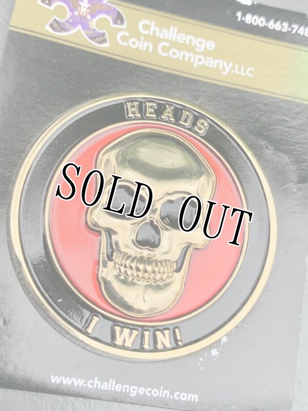 画像2: 米軍放出品 USMC スカル チャレンジ コイン (2)