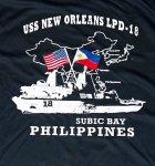 画像2: 米軍放出品　USS NEW ORLEANS LPD-18　Tシャツ (2)