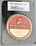 画像1: 米軍放出品 USMC 2ND LT チャレンジ コイン (1)