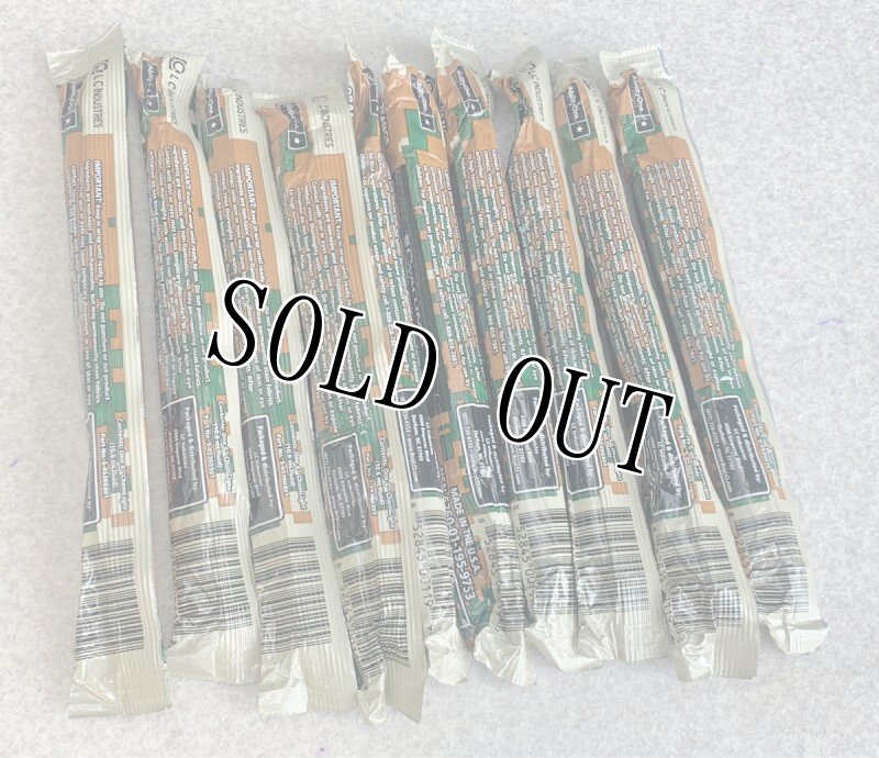 画像2: 米軍実物 CYALUME CHEMLIGHT ステック (オレンジ)12HR 10本 (2)