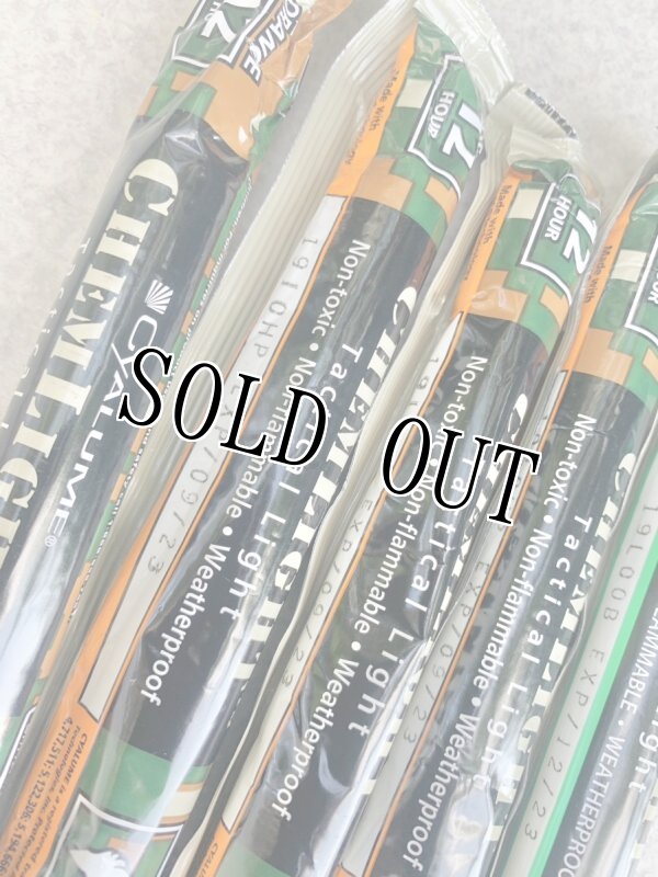 画像4: 米軍実物 CYALUME CHEMLIGHT ステック (オレンジ)12HR  5本 (4)