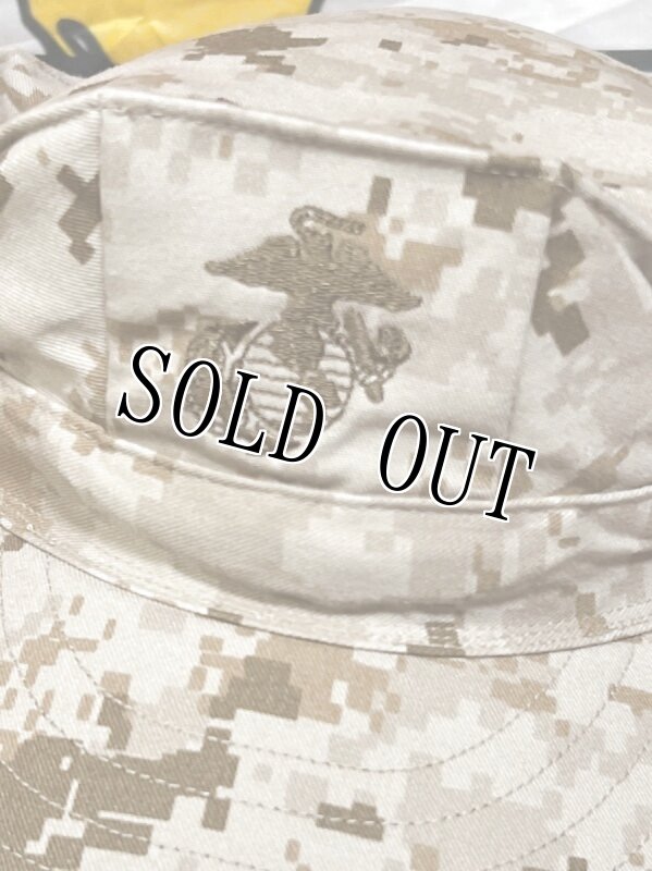 画像2: 米軍実物　USMC　デザートマーパット　CAP　 MEDIUM (2)