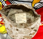 画像6: 米軍実物　USMC　デザートマーパット　CAP　 MEDIUM (6)