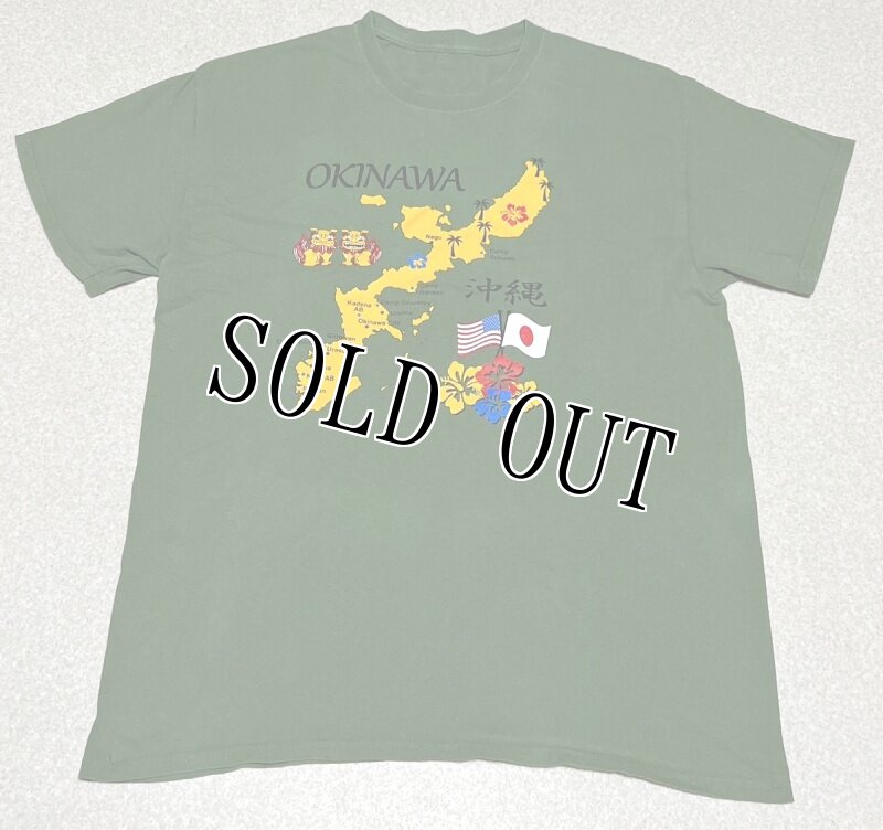 画像1: 米軍放出品　OKINAWA　BASE　Tシャツ　ミリタリー (1)