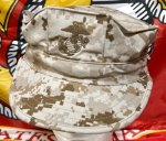 画像1: 米軍実物　USMC　デザートマーパット　CAP　 MEDIUM (1)