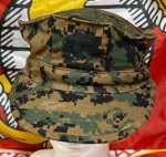 画像1: 米軍実物　USMC　ウッドランドマーパット　CAP　 MEDIUM (1)