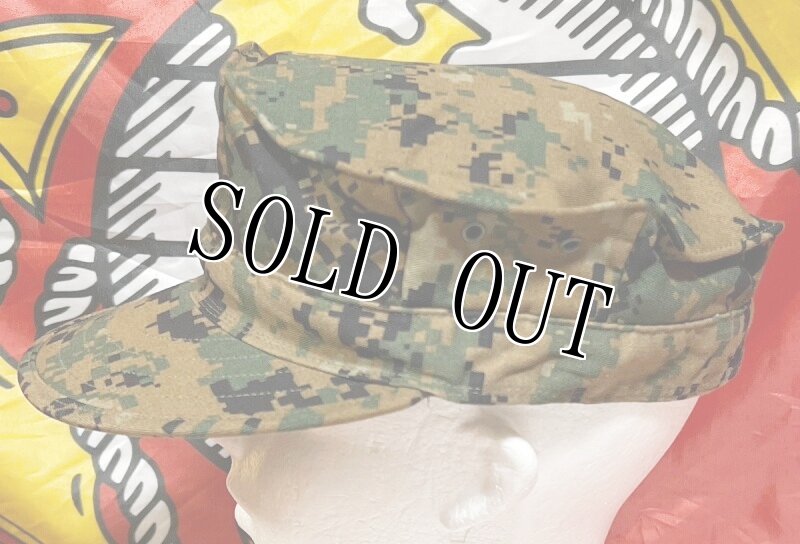 画像2: 米軍実物 USMC ウッドランドマーパット CAP  MEDIUM (2)