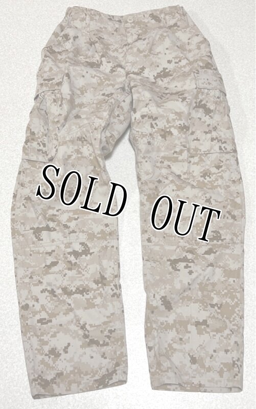 画像1: 米軍実物,USMC,デザートマーパットパンツ　SMALL-SHORT (1)