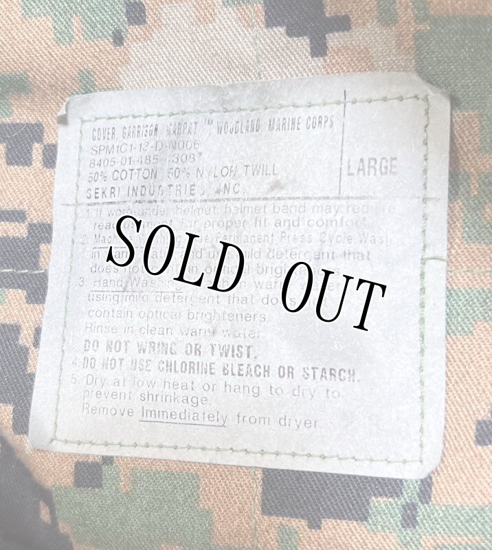 画像6: 米軍実物 USMC ウッドランドマーパット CAP  LARGE (6)