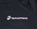 画像3: 海兵隊実物　USMC オフィシャル Tシャツ　MEDIUM　BLACK (3)