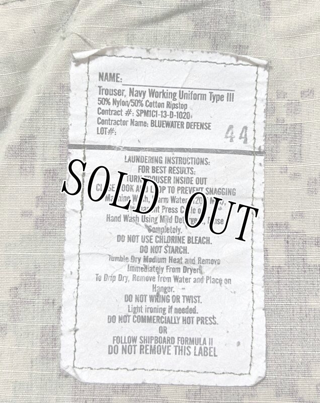 画像5: 米軍実物,US NAVY, AOR2 NUW 迷彩パンツ TYPEIII MEDIUM-SHORT  (5)