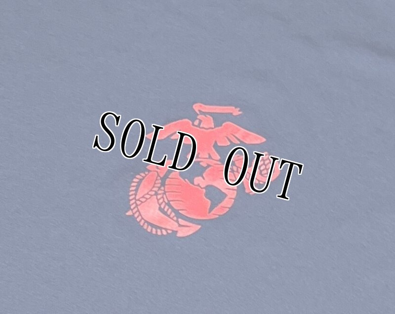 画像2: 海兵隊実物 USMC オフィシャル Tシャツ MEDIUM 紺 (2)