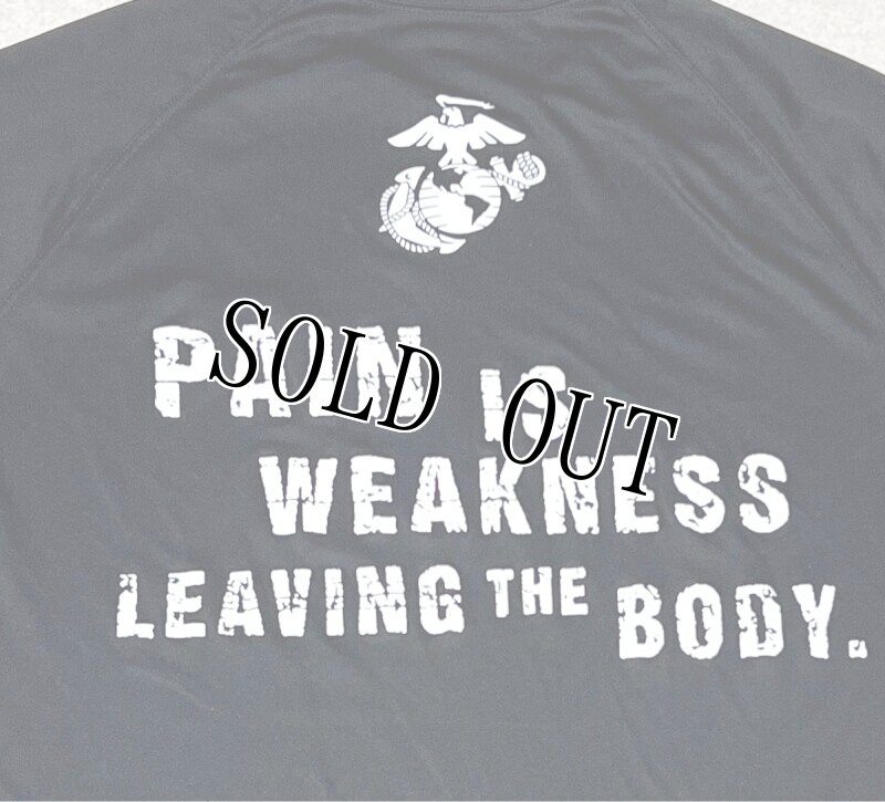 画像2: 海兵隊実物 USMC オフィシャル Tシャツ LARGE BLACK (2)