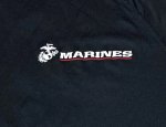 画像4: 海兵隊実物　USMC オフィシャル Tシャツ　LARGE　BLACK (4)