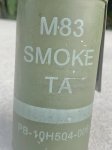 画像6: 米軍実物 M83 TA SMOKE GRENADE スモーク ハンドグレネード (6)