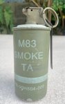 画像1: 米軍実物 M83 TA SMOKE GRENADE スモーク ハンドグレネード (1)