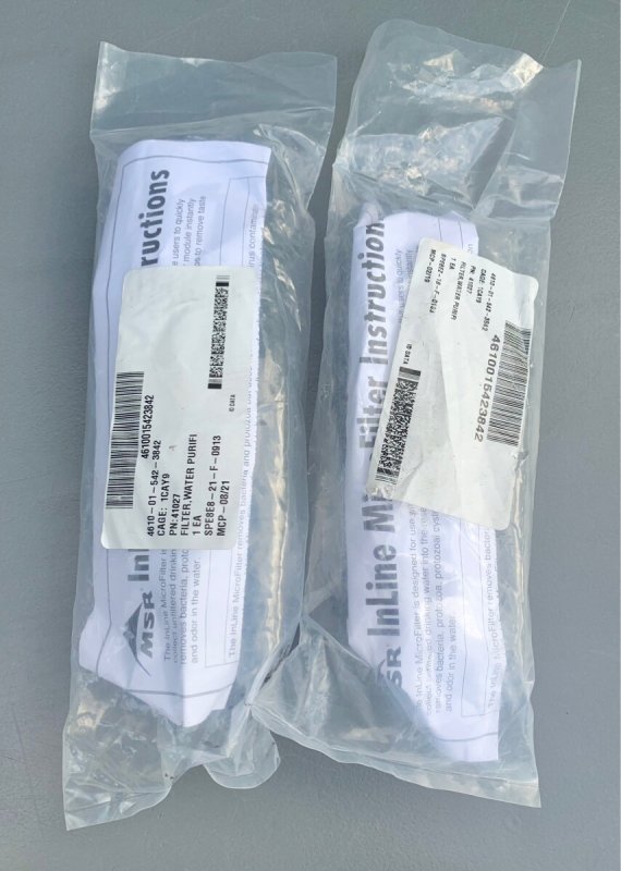 画像1: 米軍実物 Inline MicroFilter-Instructions フィルター 2個セット (1)
