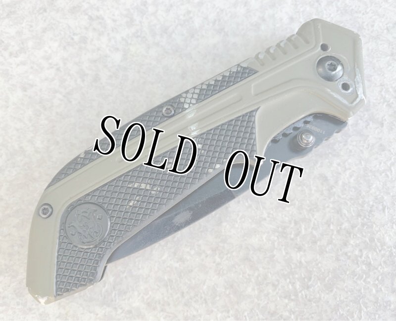 画像6: 海兵隊放出品 Smith&Wesson   フォールディングナイフ タント ライナーロック (6)