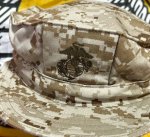 画像2: 米軍実物　USMC　デザートマーパット　CAP　 LARGE (2)