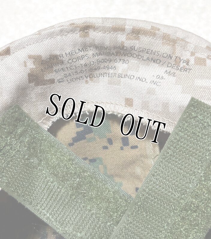 画像3: 希少‼︎米軍海兵隊実物 USMC  LWH ライトウェイトヘルメット  ウッドランドマーパット・デザート リバーシブルヘルメットカバー (3)