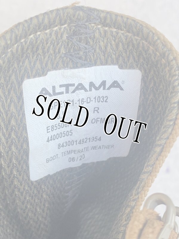 画像10: 米軍実物 ALTAMA ゴアテックス コンバット マーパットブーツ　8.5 R (10)