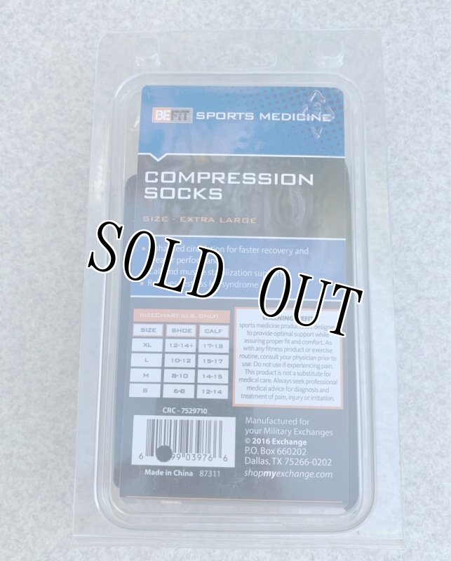 画像3: 米軍放出品 BE FIT COMPRESSION SOCKs XL (3)