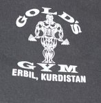 画像2: 米軍放出品 GOLD'S GYM  スウェットパーカー (2)