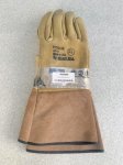 画像1: 米軍放出品 Welding Gloves: Wing Thumb, Pigskin XL (1)