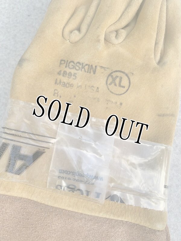 画像2: 米軍放出品 Welding Gloves: Wing Thumb, Pigskin XL (2)
