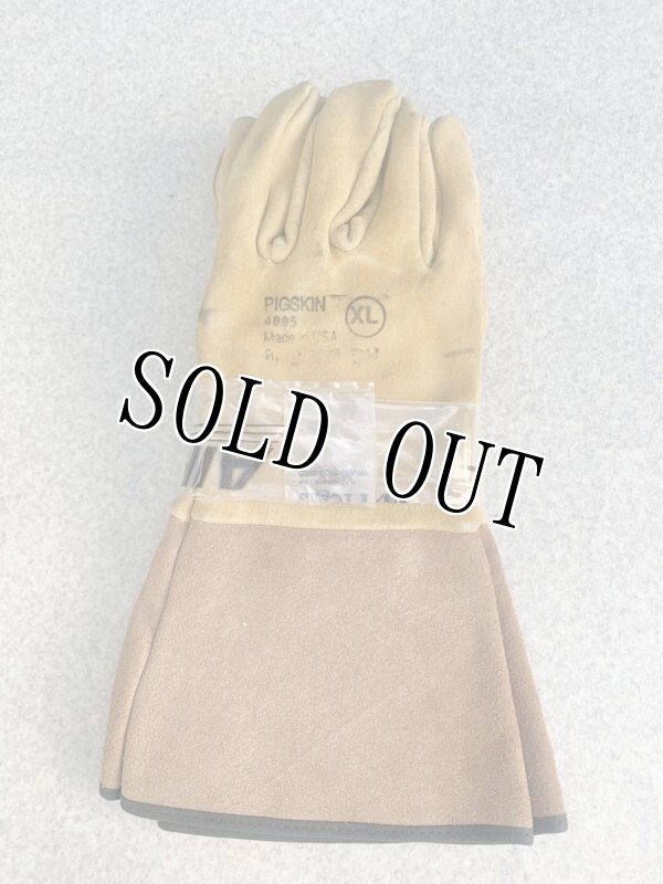 画像1: 米軍放出品 Welding Gloves: Wing Thumb, Pigskin XL (1)