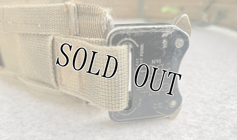 画像5: 海兵隊実物 オードナンス製 MOLLE SYSTEM    タクティカル ガンファイターベルト コヨーテ SMALL (5)