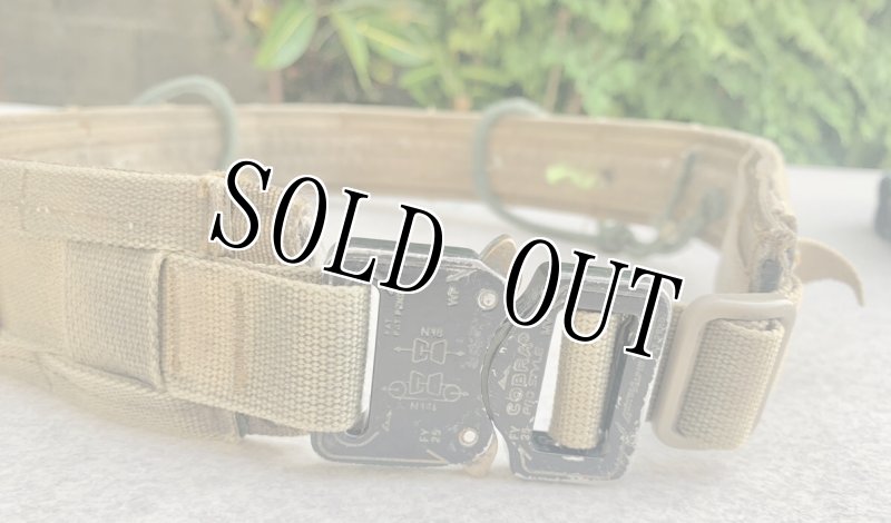 画像2: 海兵隊実物 オードナンス製 MOLLE SYSTEM    タクティカル ガンファイターベルト コヨーテ SMALL (2)