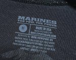 画像4: 海兵隊実物　USMC オフィシャル Tシャツ　MEDIUM　BLACK (4)