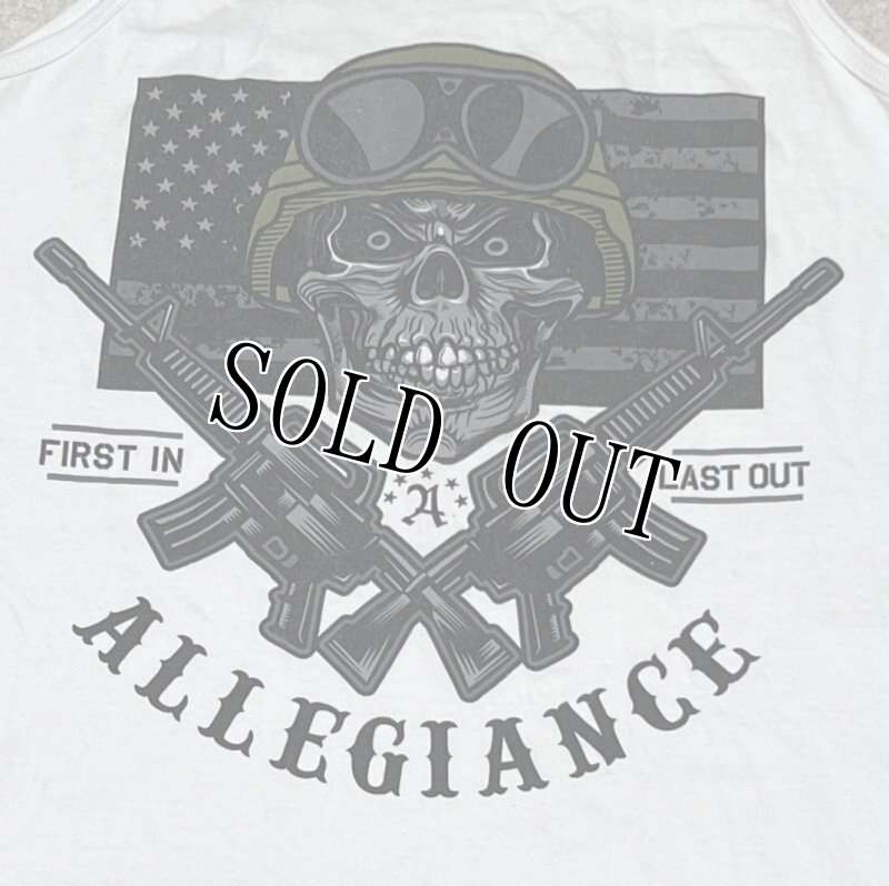 画像2: 米軍放出品 ALLEGIANCE タンクトップ  SMALL (2)