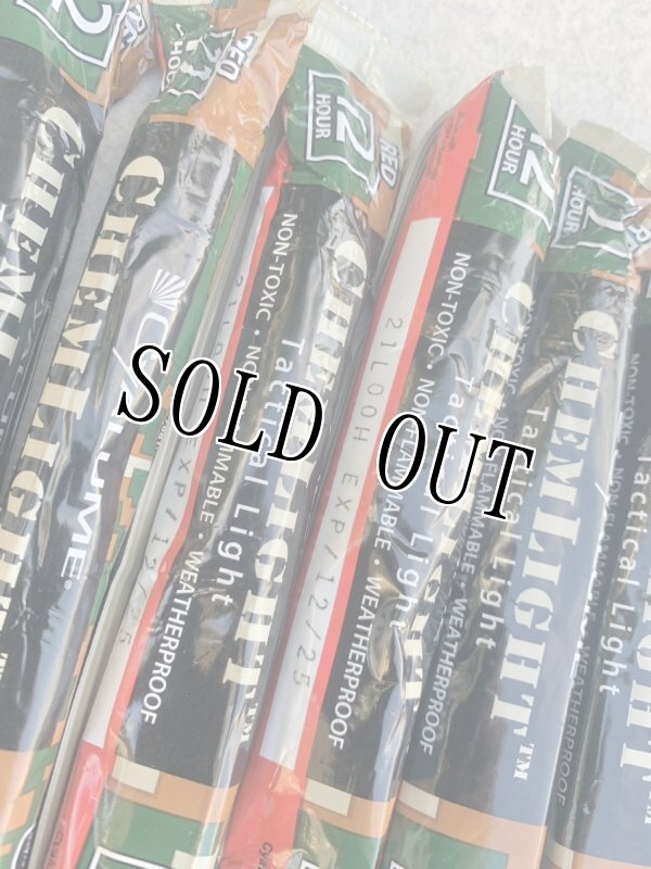 画像10: 米軍実物 CYALUME CHEMLIGHT サイリューム ライトスティック RED 12HR 8本 (10)