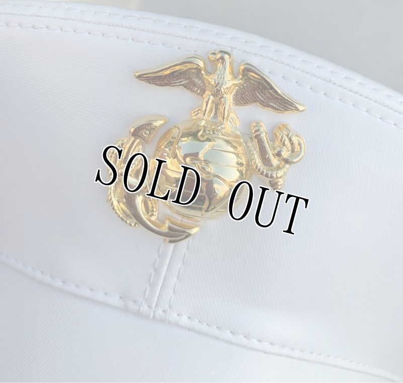 画像6: 米軍実物 US MARINE ドレス キャップ/バッグセット　 7 1/8 (6)