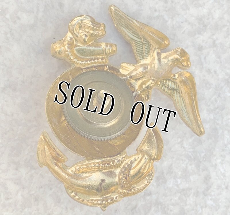画像3: 米軍放出品　U,S,MARINE　帽章　ゴールド　エンブレム (3)