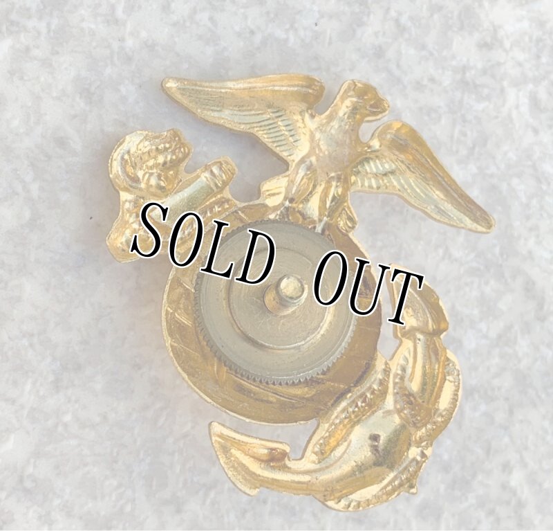 画像4: 米軍放出品　U,S,MARINE　帽章　ゴールド　エンブレム (4)