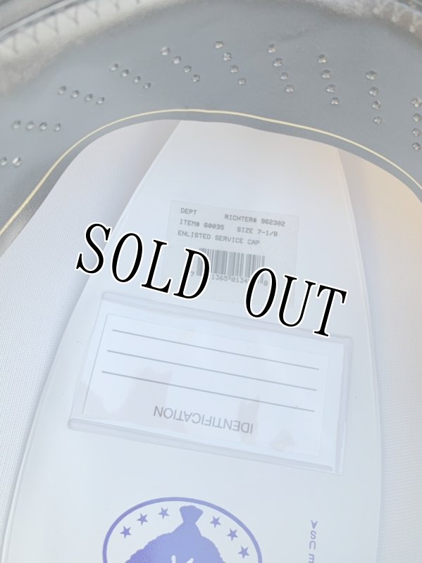 画像9: 米軍実物 US MARINE ドレス キャップ/バッグセット　 7 1/8 (9)