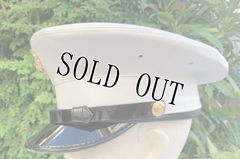 画像2: 米軍実物 US MARINE ドレス キャップ/バッグセット　 7 1/8 (2)